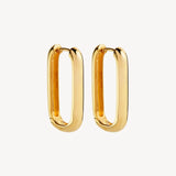 Najo Elemental Hoop Earrings Gold
