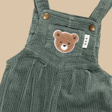 Hux Baby Light Spruce Cord Overalls