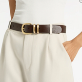 Status Anxiety LET IT BE Belt Choc/Gold - SM