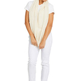 Esperance and Co Snow Classic Cashmere Topper